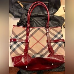 Burberry berry red purse. Used